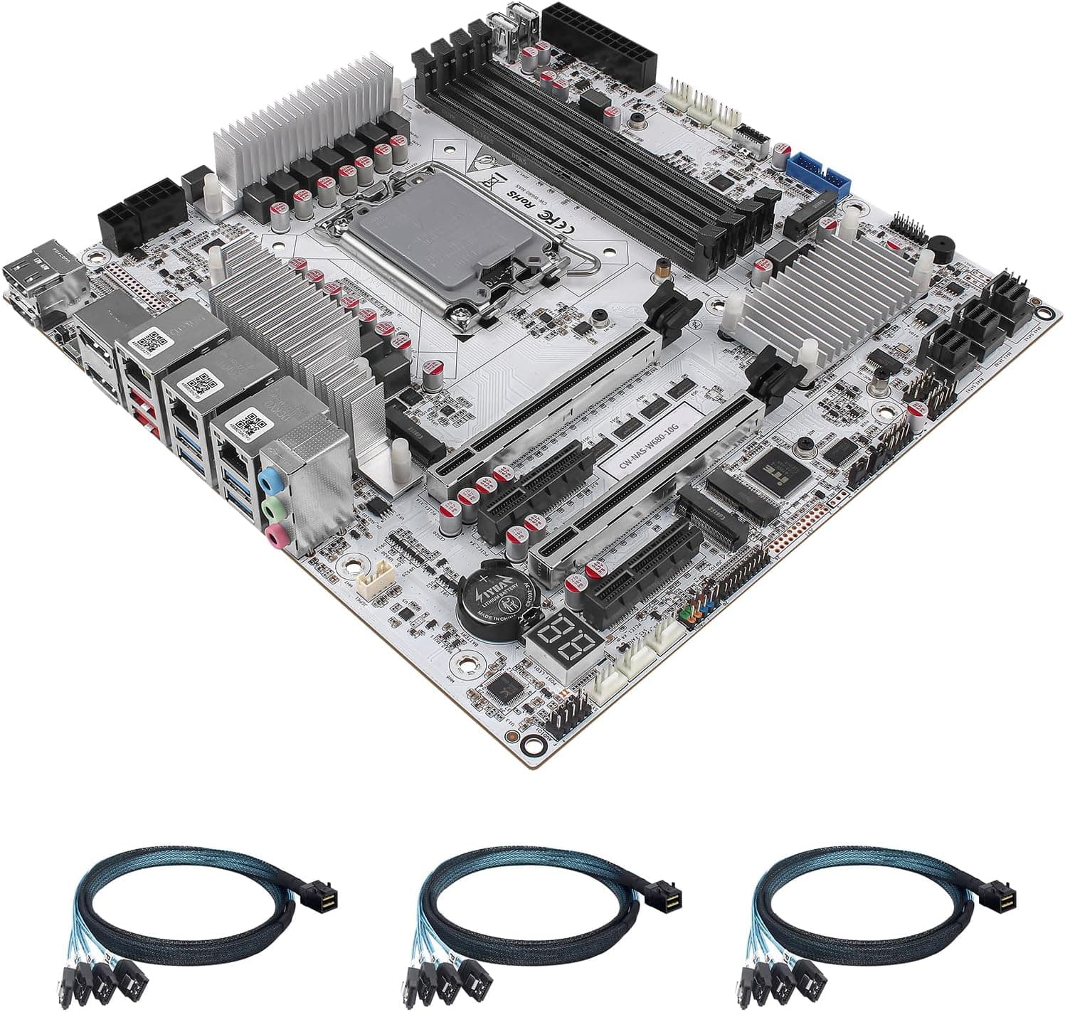 StoneStorm W680 M-ATX マザーボード 12ベイNASサーバー(LGA1700