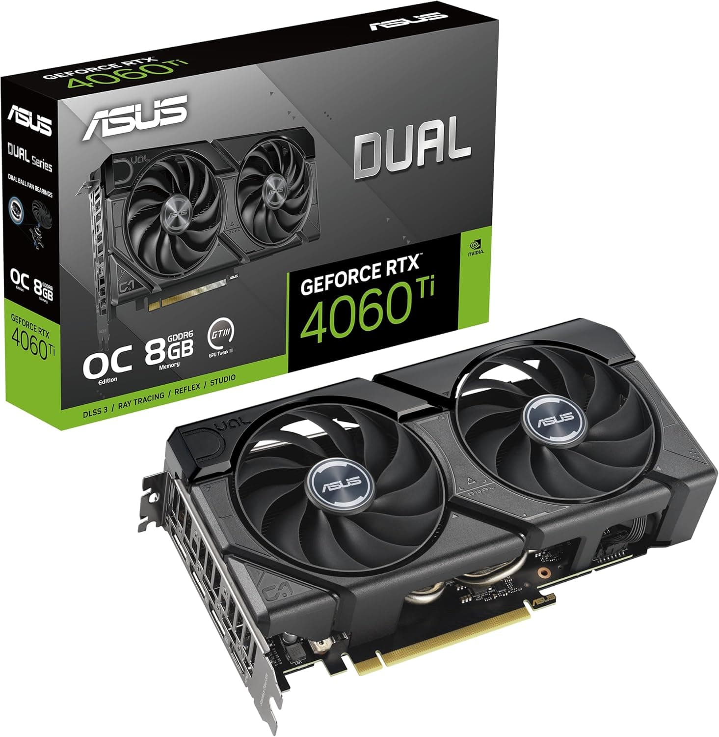 ASUS Dual GeForce RTX 4060 Ti EVO OC Edition 8GB GDDR6