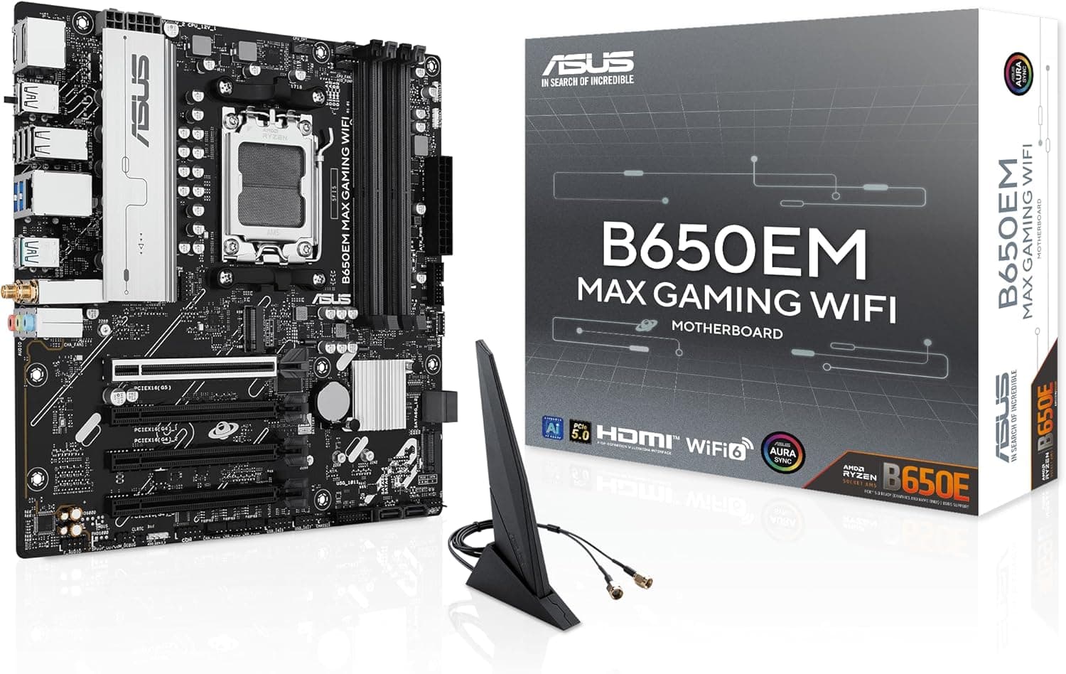ASUS B650EM MAX ゲーミング WiFi AMD B650 mATX マザーボード