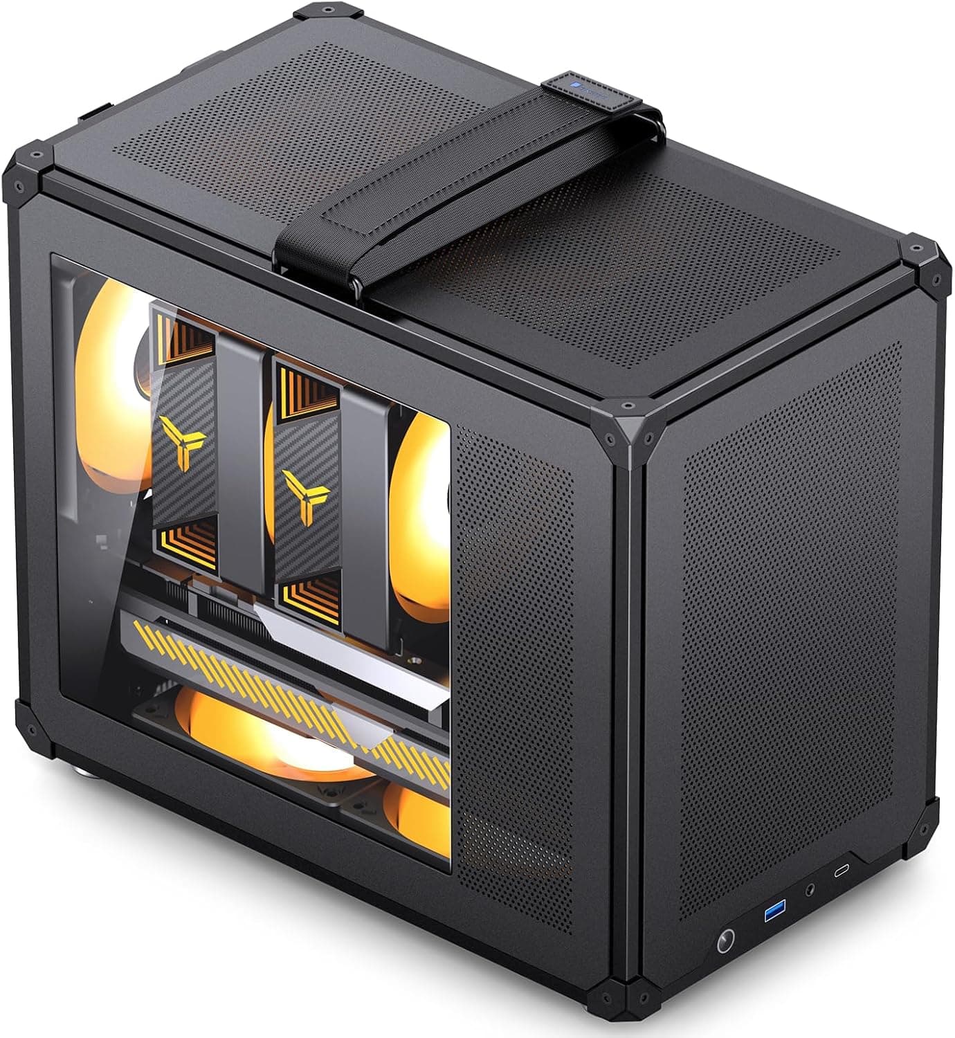 JONSBO C6 MAX ブラック Micro ATX PCケース