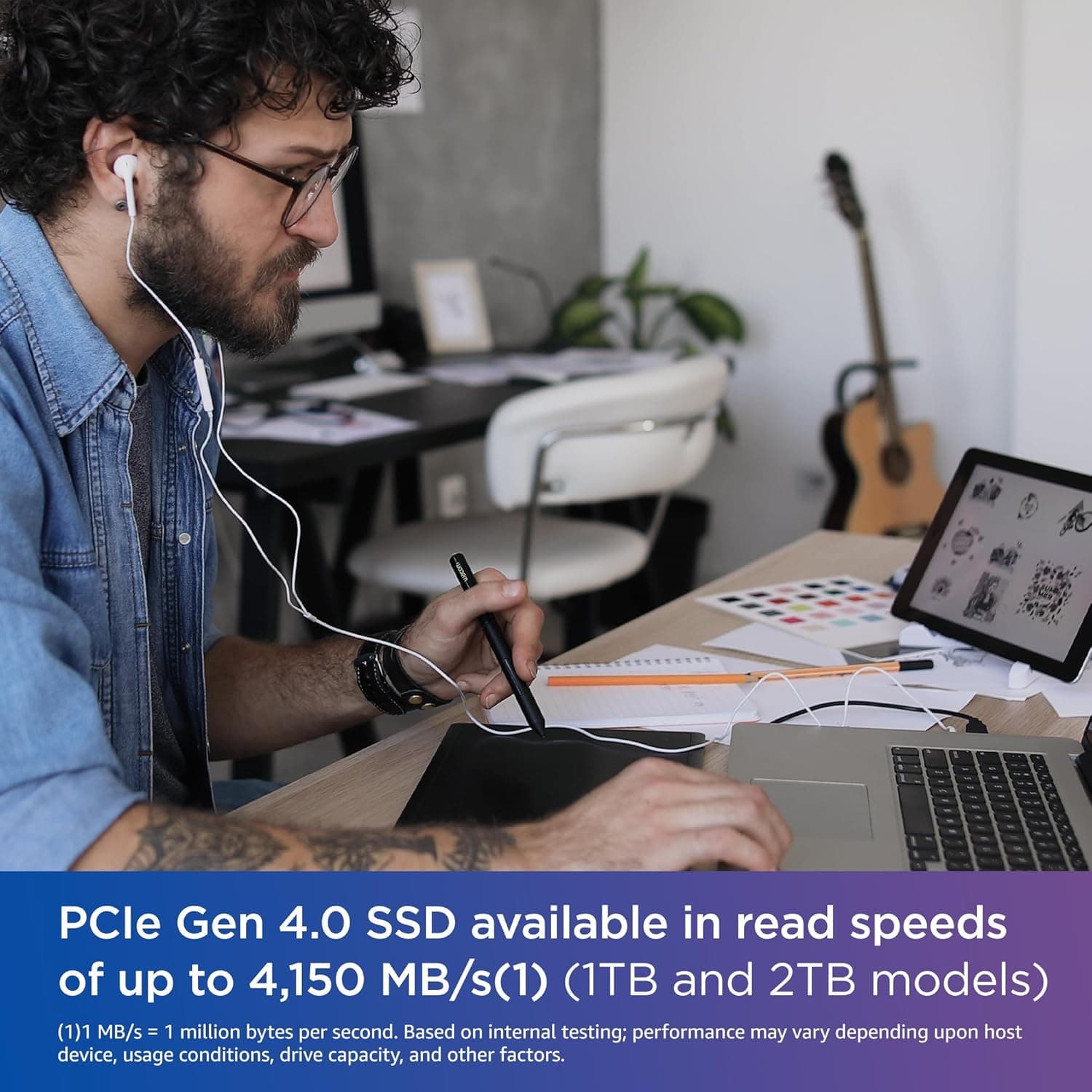 WD Blue SN580 NVMe SSD 2TB — High-speed PCIe Gen4 storage for creators
