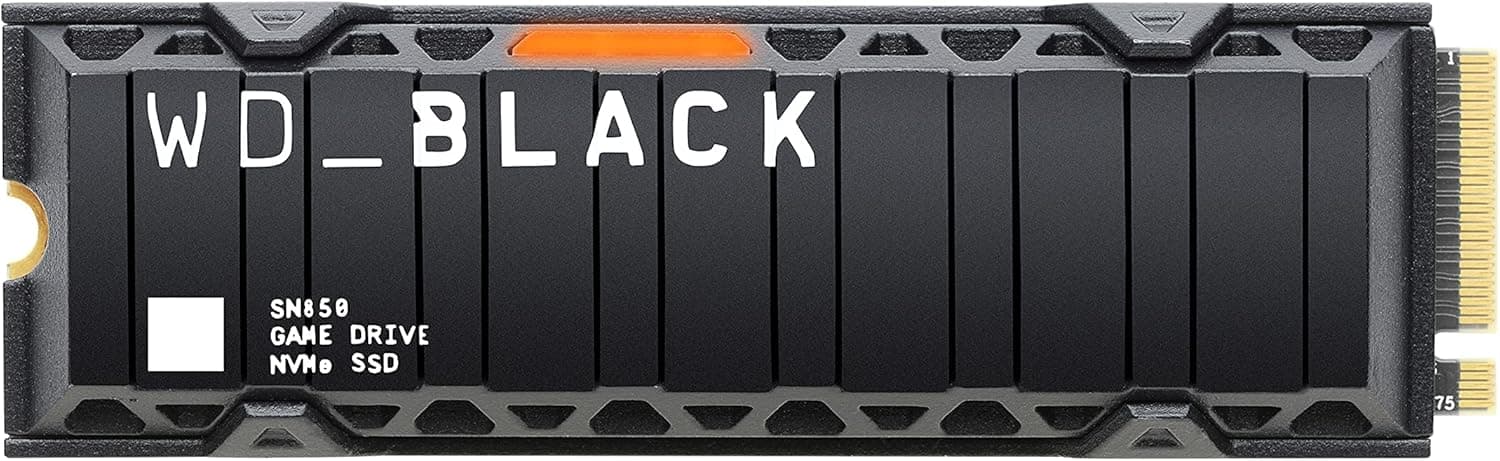 WD_BLACK 1TB SN850 NVMe 内蔵型ゲーミングSSD ソリッドステートドライブヒートシンク付き Playstation 5に対応 Gen4 PCIe M.2 2280 最高7
