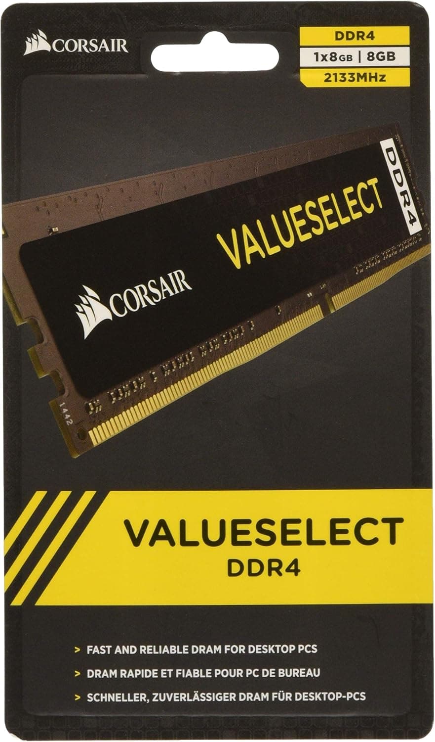 CORSAIR DDR4 メモリモジュール Value Select Series 8GB×1枚キット CMV8GX4M1A2133C15
