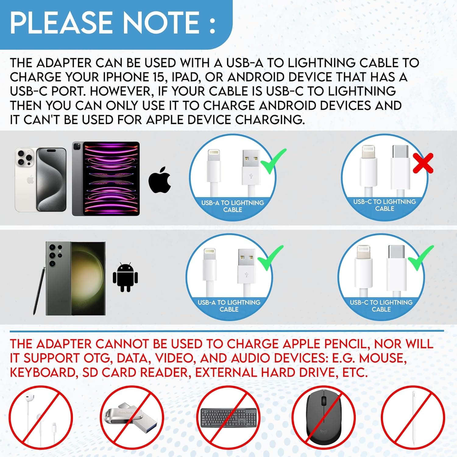 Lightning - USB Cアダプター 3個パック iPhone 15