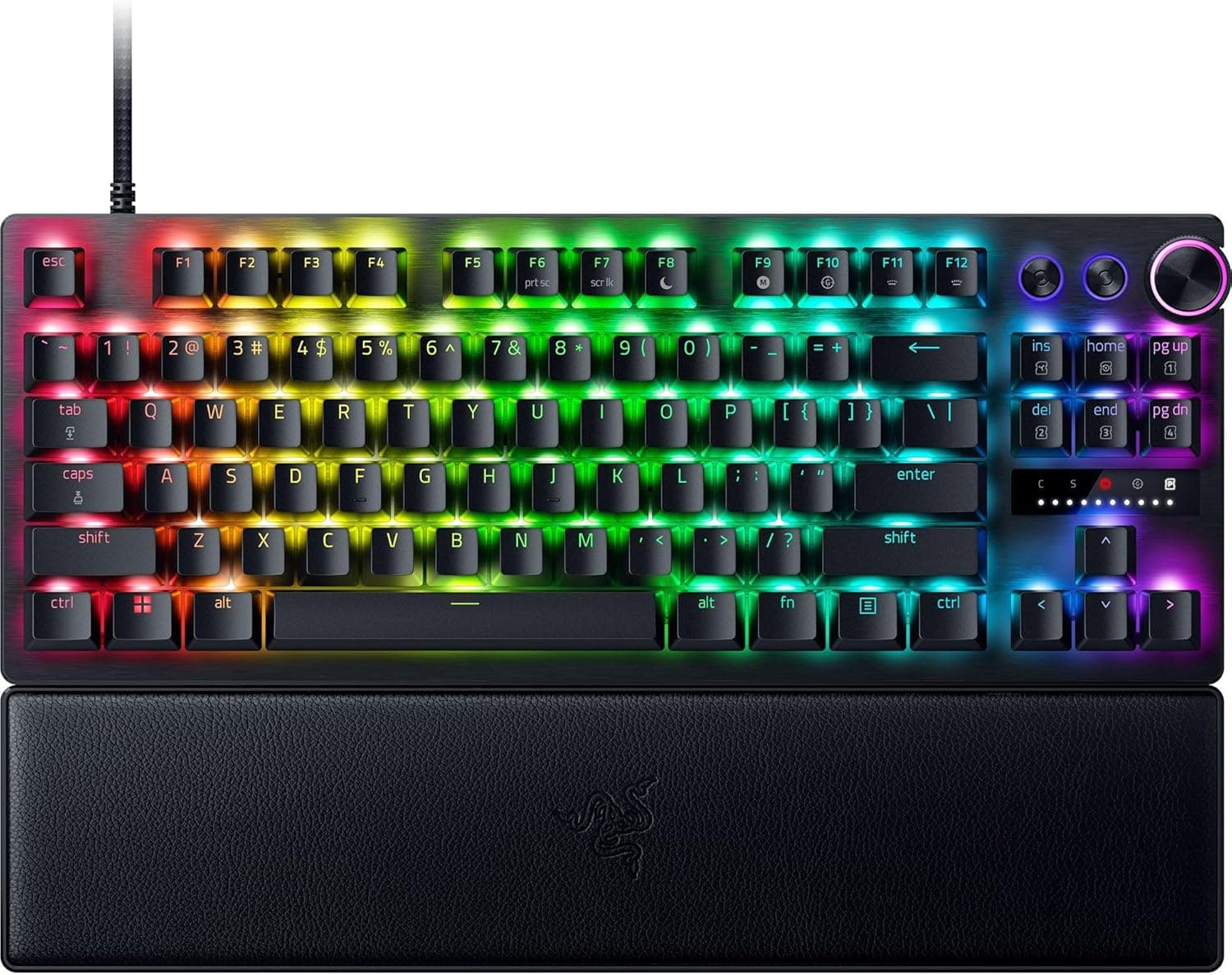 ラピッドトリガー 搭載 Razer レイザー Huntsman V3 Pro Tenkeyless JP 調整可能なアクチュエーション搭載のアナログゲーミングキーボードオプティカルスイッチ押下圧 40G リストレスト付属日本語配列ハンツマンブイスリー プロテンキーレスジェイピー【日本正規代理店保証品】