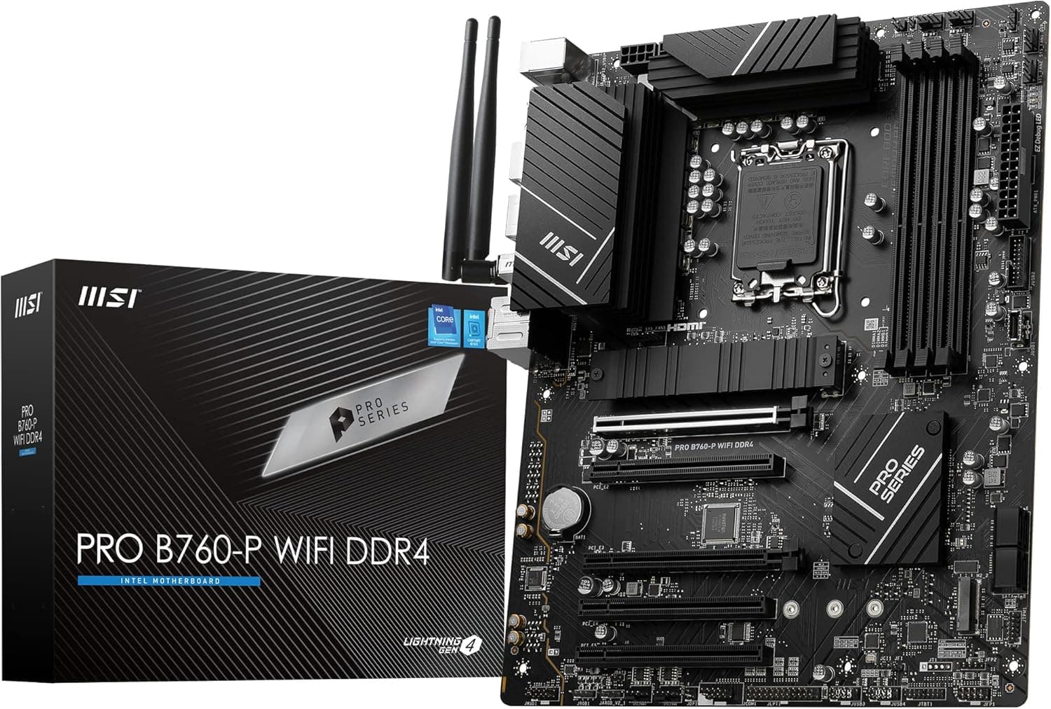 MSI PRO B760-P WIFI DDR4 ATX Motherboard