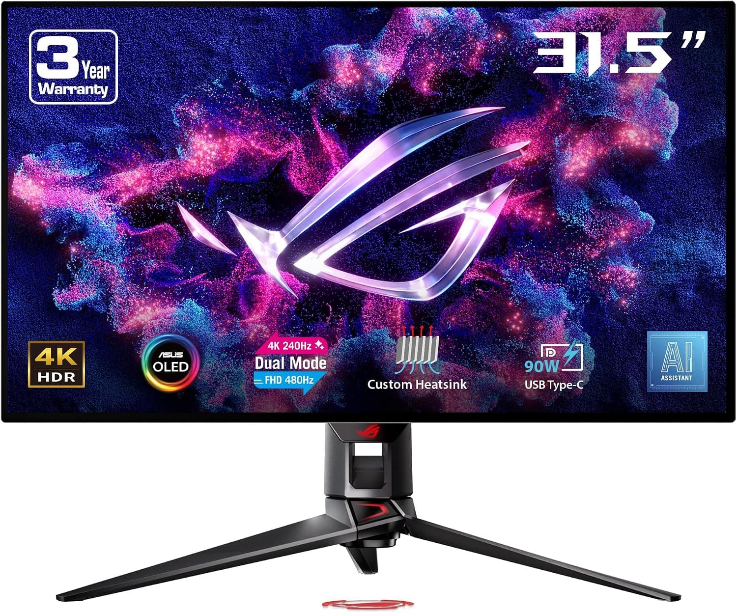 ASUS ROG Swift OLED PG32UCDP ゲーミングモニター – 31.5インチ OLED