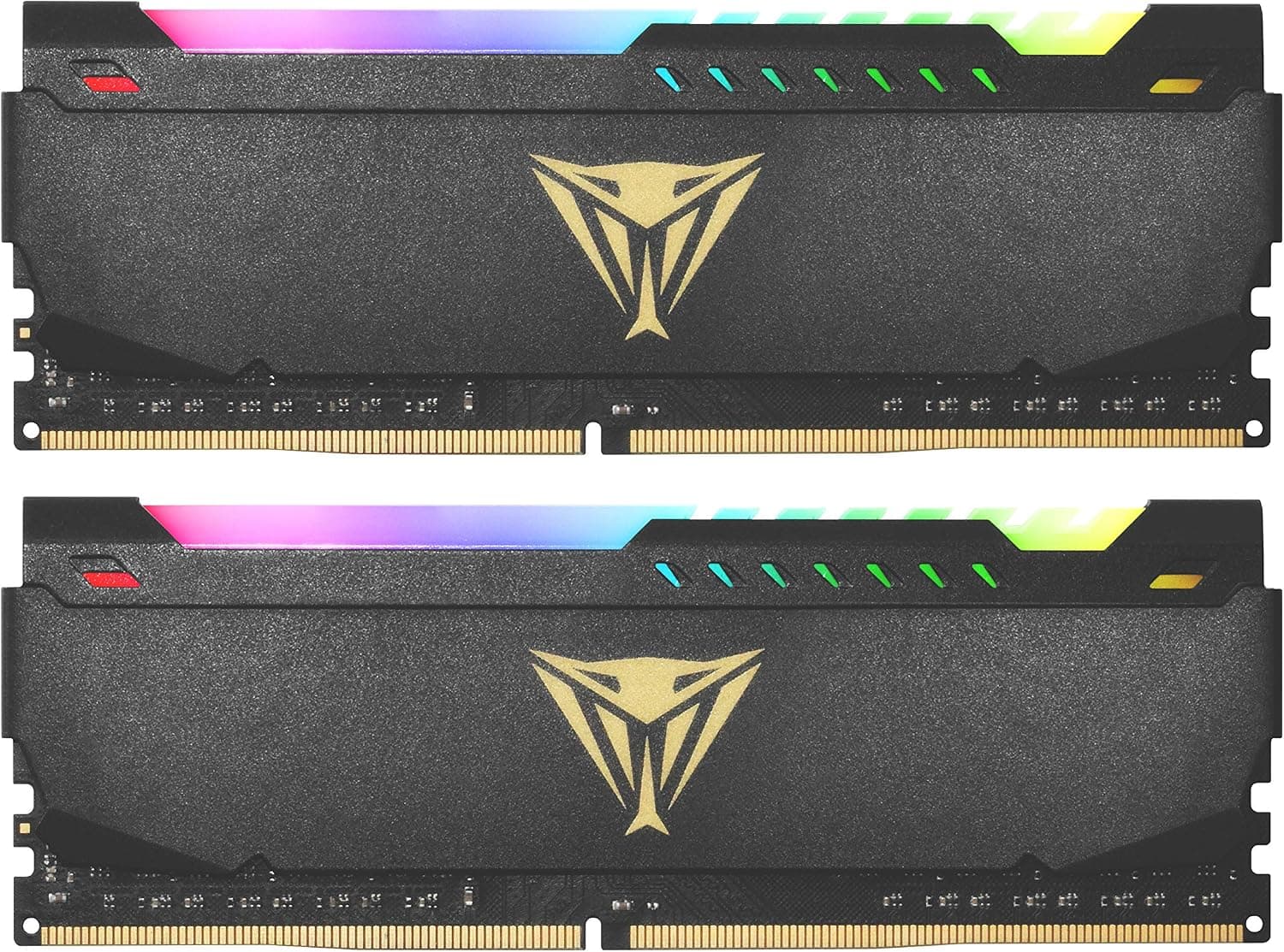 Patriot Memory Viper Steel RGB DDR4 RAM 16GB (2X8GB) 3200MHz CL16 UDIMM デスクトップゲーミングメモリーキット - PVSR416G320C6K