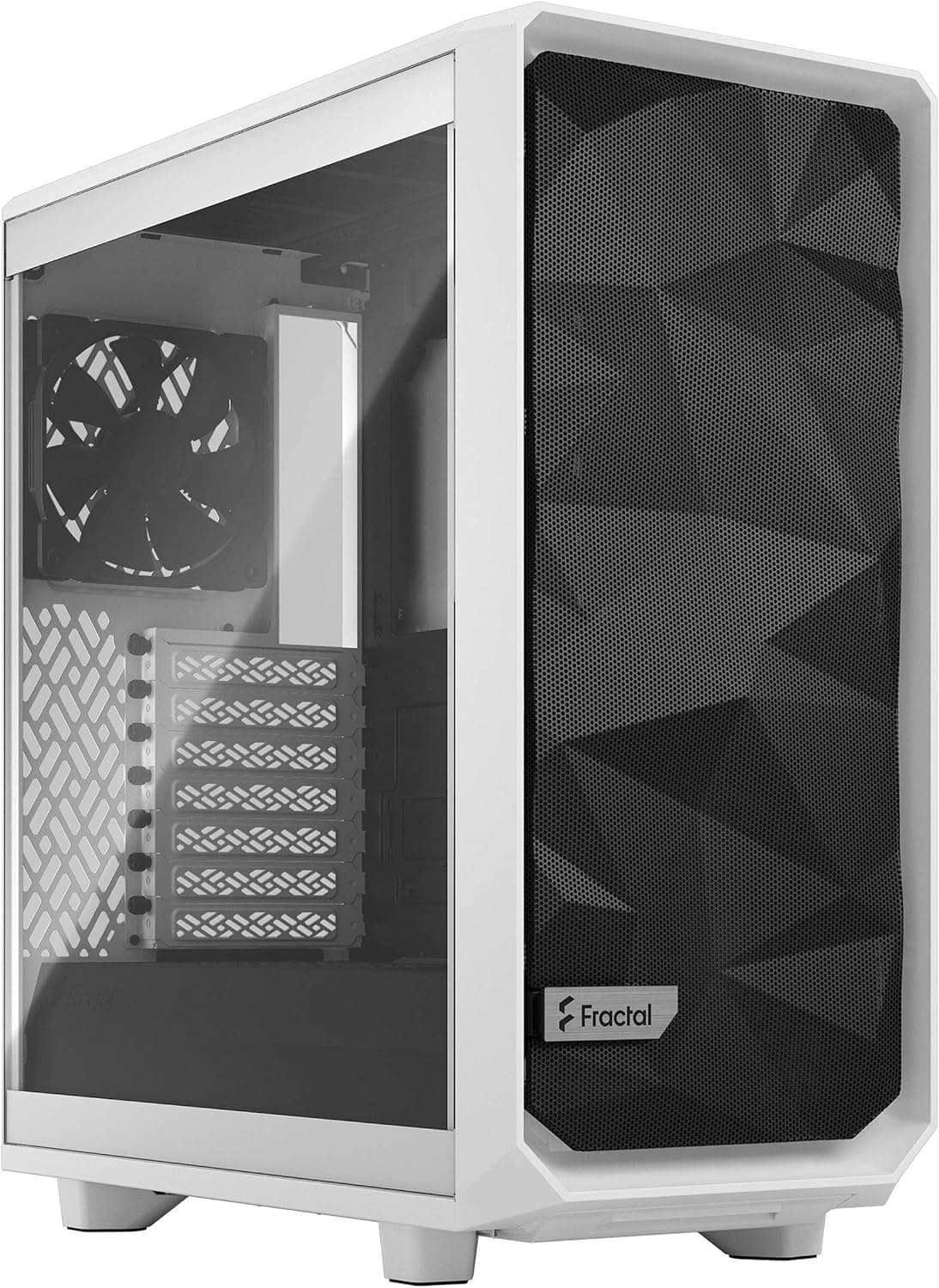 Fractal Design Meshify 2 コンパクトホワイト ATX フレキシブル高気流強化ガラスウィンドウミッドタワー コンピューターケース