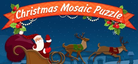 Christmas Mosaic Puzzle:冬の祝祭モザイクパズル