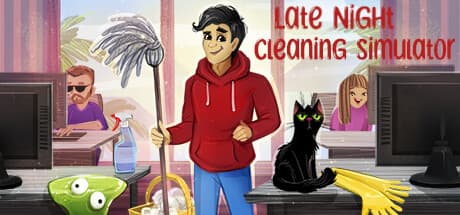 Late Night Cleaning Simulator: A Relaxing Pixel Art Cleaning Adventure