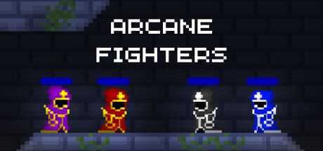 アーケイン・ファイターズ:魔法が飛び交うレトロ2D対戦プラットフォーマー