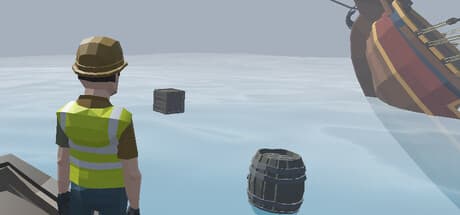 The Fisherman and the Drifting Bottle: Relaxing Desktop Idle Fishing