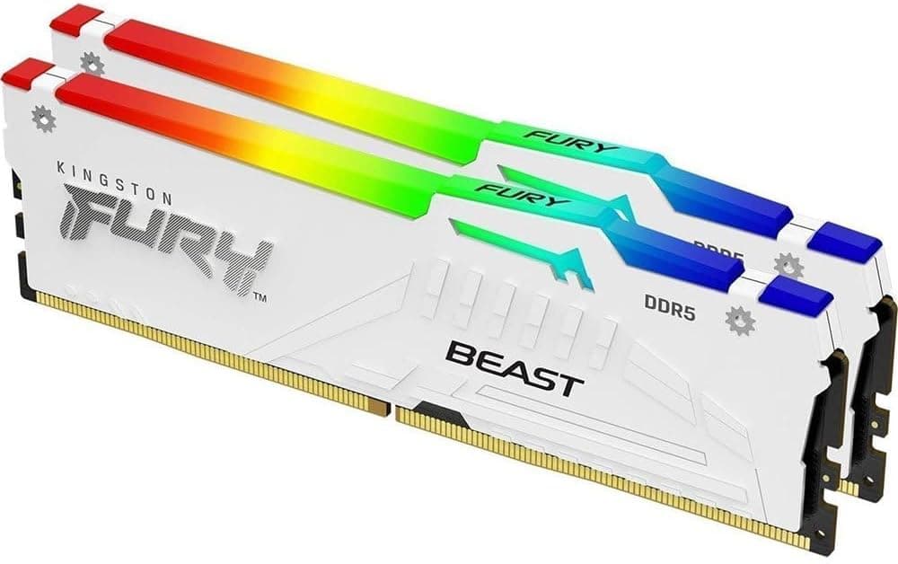 Kingston (キングストン) FURY Beast (フューリービースト) ホワイト RGB EXPO 64GB 6000MT
