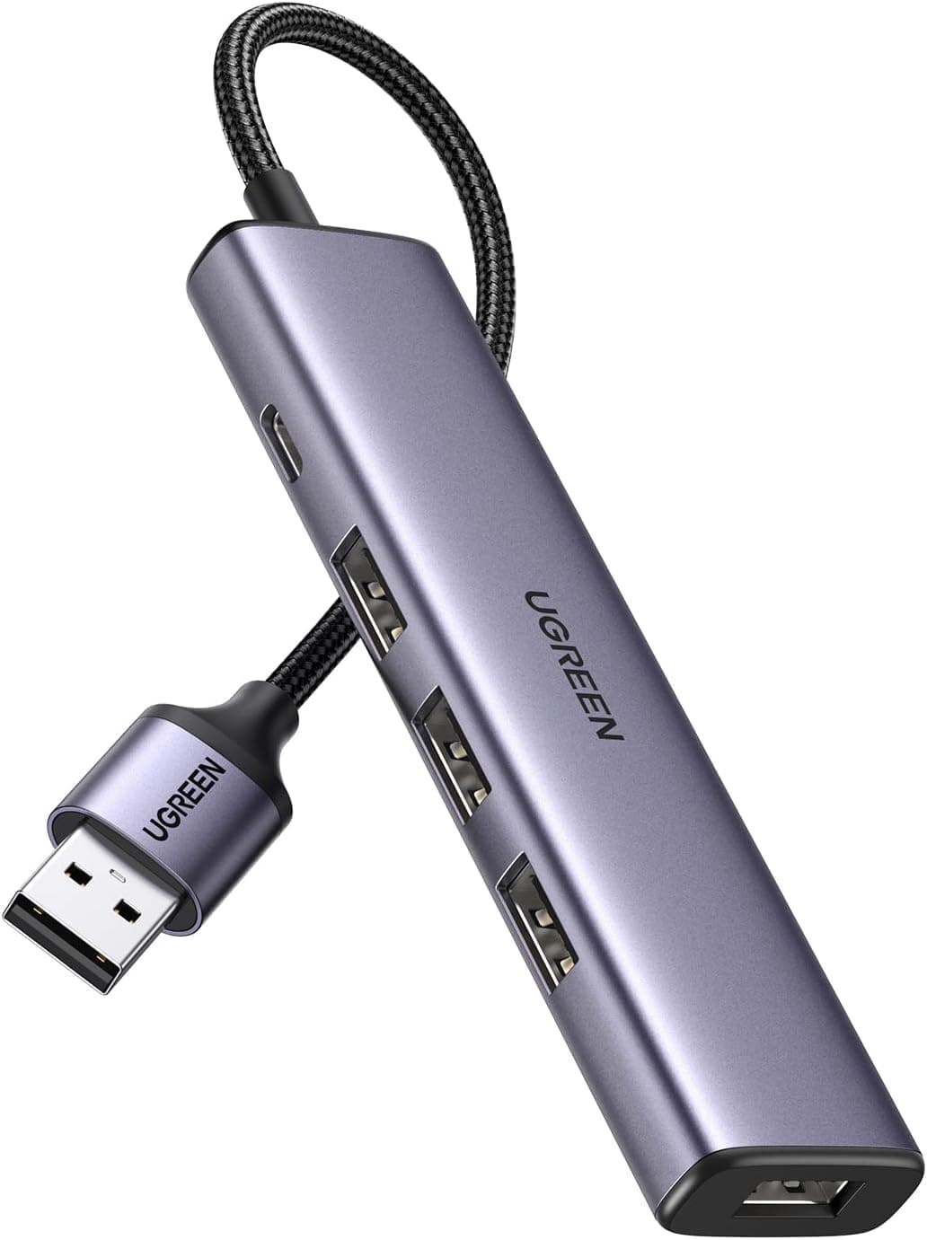 UGREEN USB3.0 ハブ 4ポート拡張 給電用USB-Cポート付き