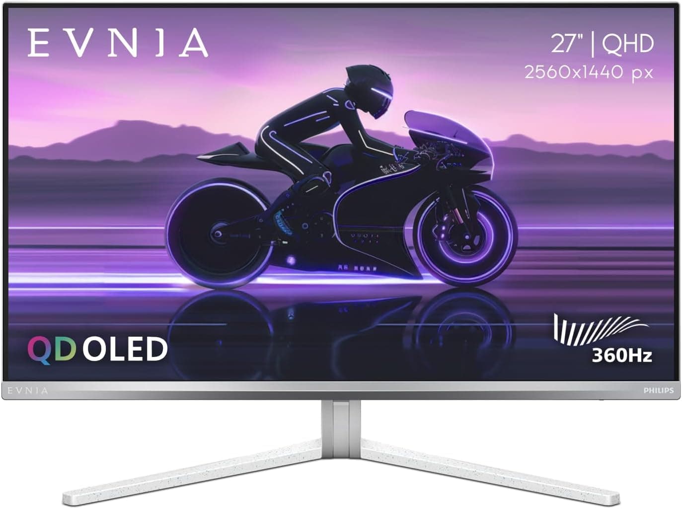 PHILIPS Evnia 27M2N8500 QD OLED ゲーミングモニター QHD 2560×1440 360Hz 応答時間 0.03ms アンビグロウ USBハブ高さ調整可能 4年先取り換え Xbox PS5 Switch対応