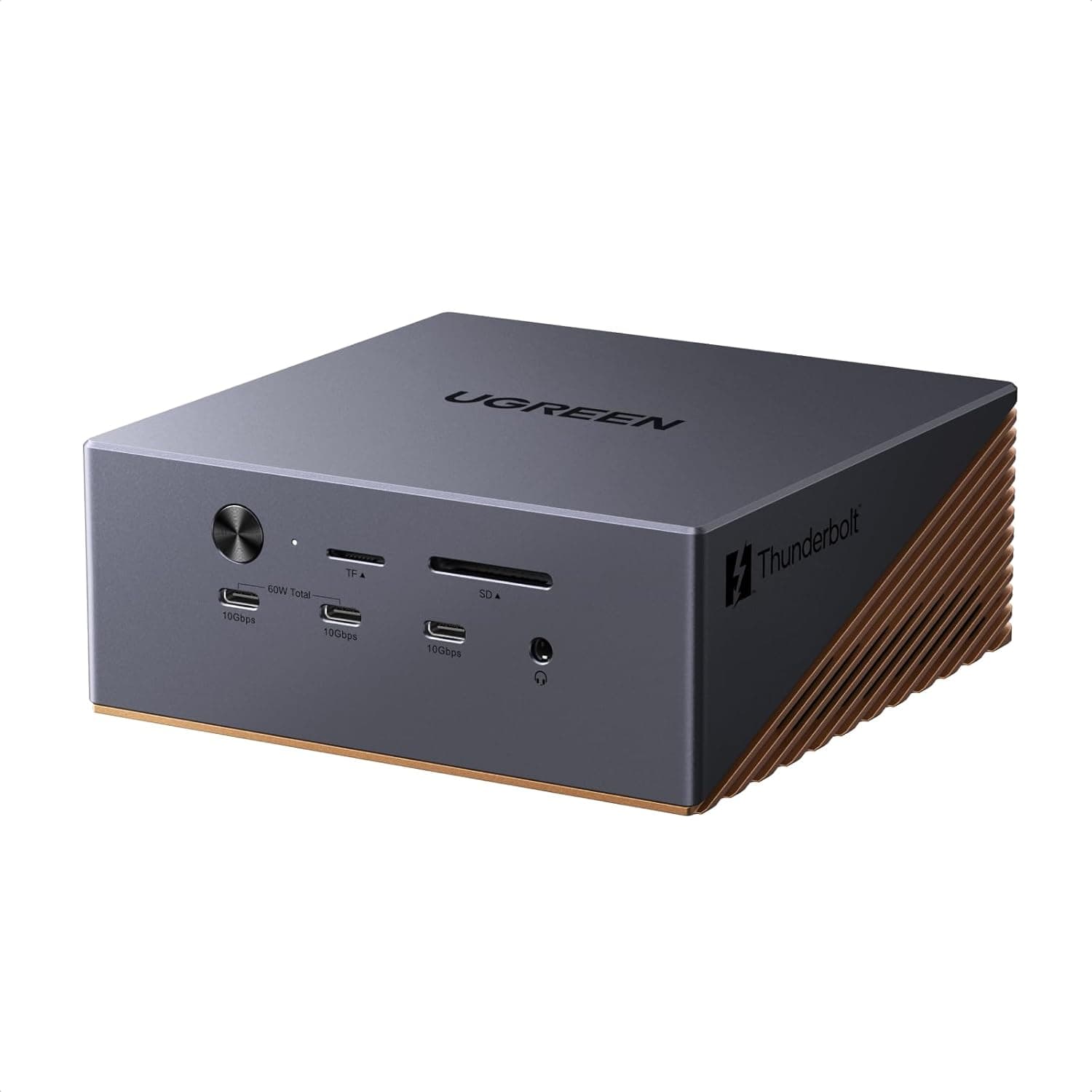 UGREEN Maxidok 17-in-1 Thunderbolt5 ドッキングステーション Thunderbolt5×2+DP 3画面出力 8K60Hz 120Gbps高速転送 M.2SSD増設 240W給電 USB‑A
