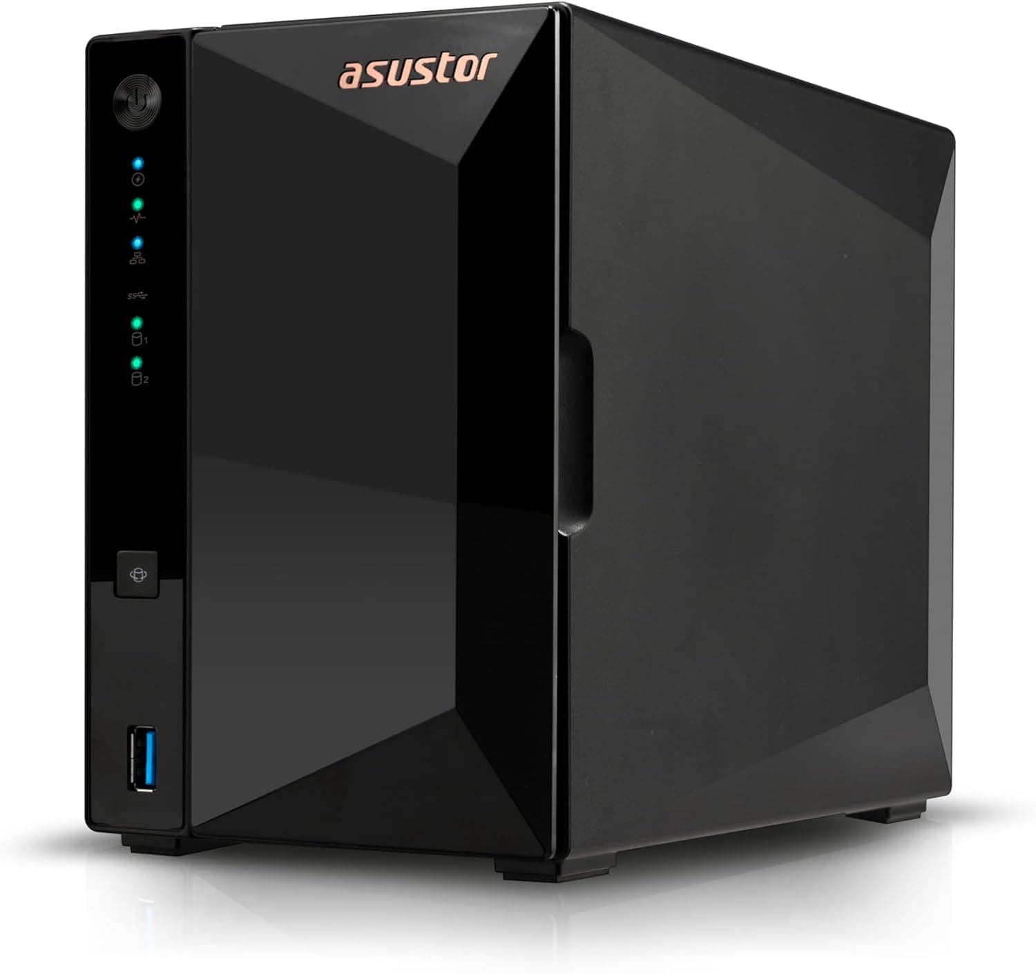 ASUSTOR ASUS子会社 NAS キット 2ベイ AS3302Tv2 Drivestor 2 Pro Gen2 クアッドコア CPU搭載 2.5GbE高速ポート DDR4 2GBメモリ搭載メーカー3年保証国内正規代理店品