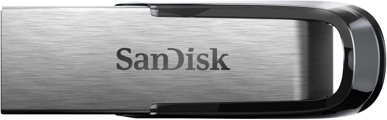 SanDisk Ultra Flair 32GB USB 3.0 ペンドライブ (シルバー)。