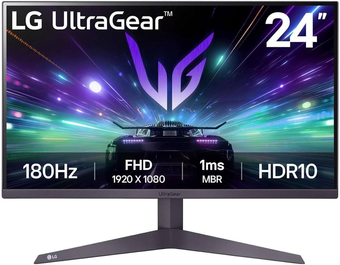 LG 24GS50F-B 24インチ FHD (1920 x 1080) UltraGear ゲーミングモニター 180Hz