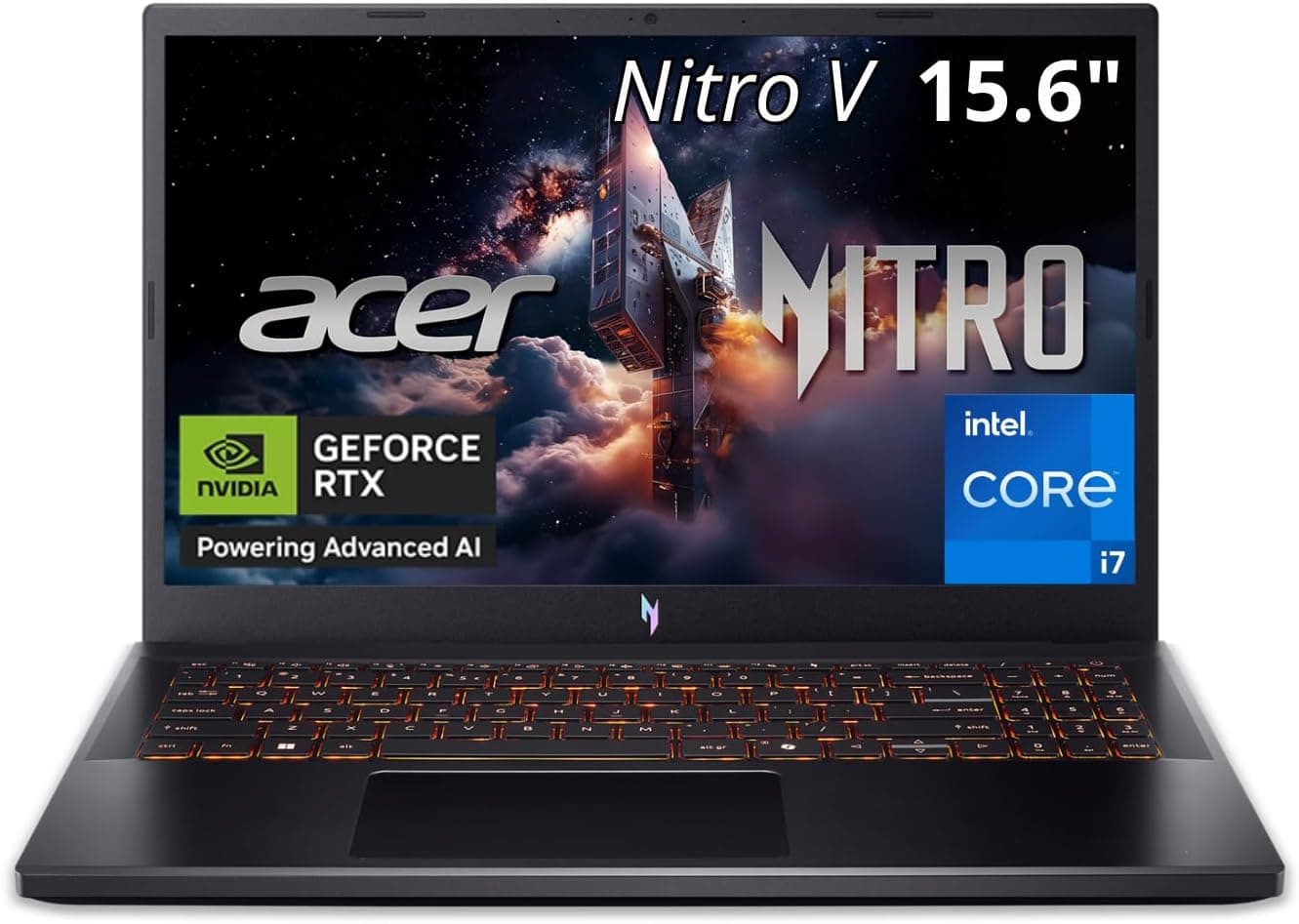 Acer Nitro V 15インチ ゲーミングノートパソコン ANV15-52-73D8 i7-13620H 16GB RAM 1TB SSD。