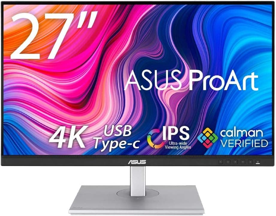 ASUS 4K モニター ProArt PA279CV-J 27インチ(無輝点交換保証 HDR IPS Type-C 65W PD Display Port HDMIx2 高さ調整縦横回転 SRGB100% Rec.709 Calman Verified ProArt パレット搭載)