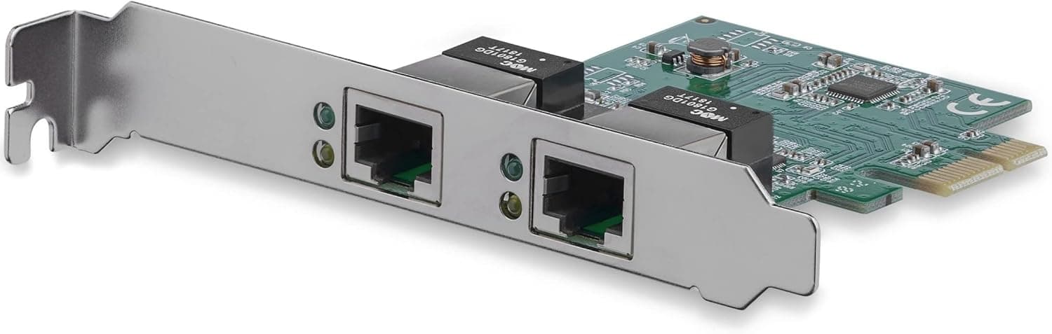 StarTech.com ギガビットイーサネット2ポート増設PCIeネットワークアダプタLANカード 2x Gigabit Ethernet 1000Mbps NIC ST1000SPEXD4