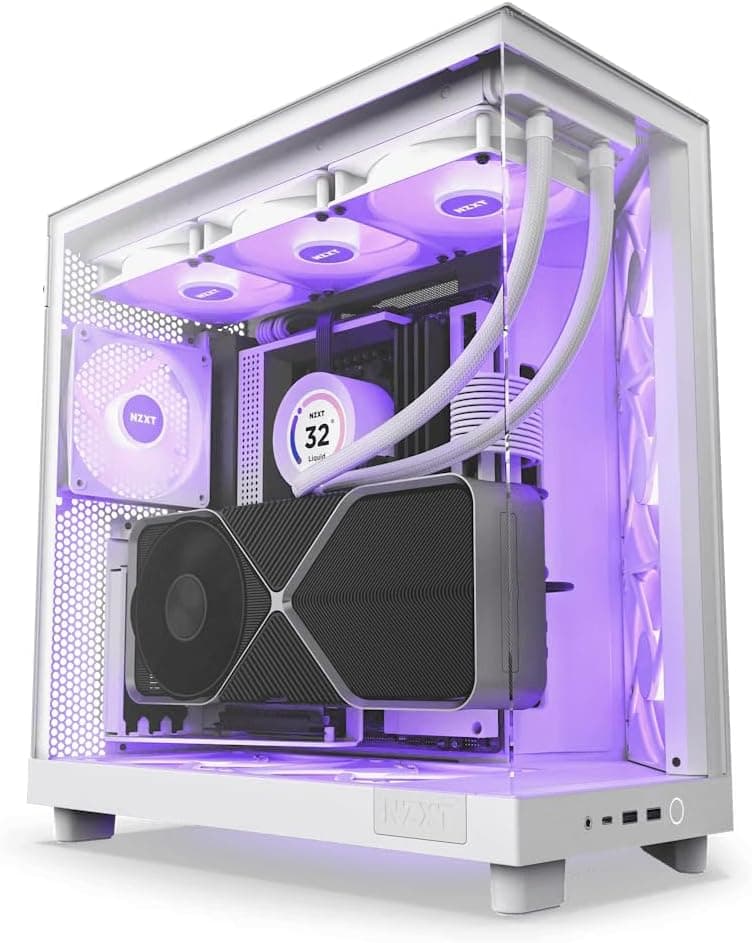 Gabinete NZXT H6 Flow RGB Branco