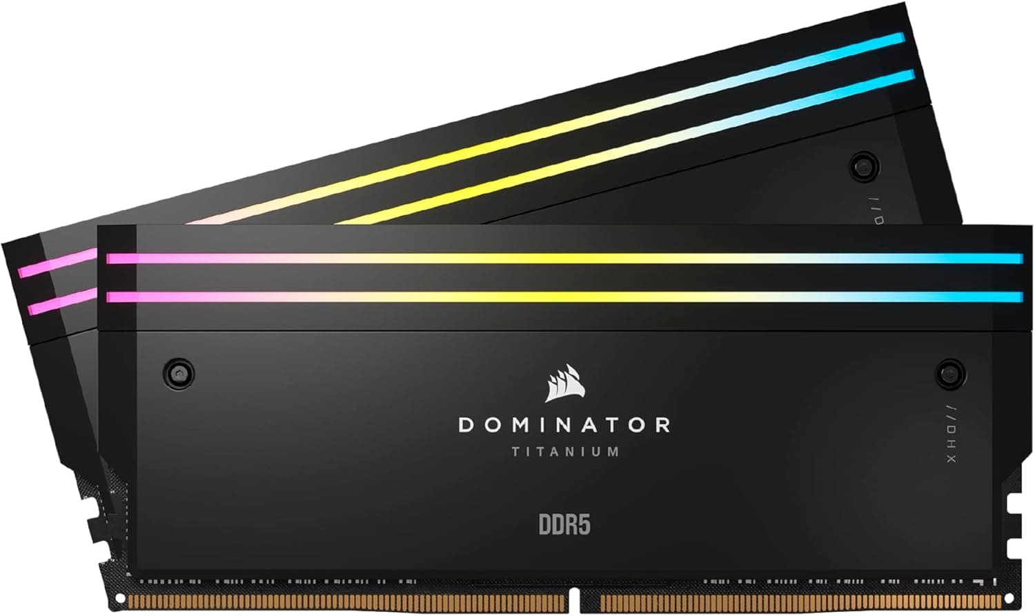 CORSAIR DOMINATOR TITANIUM RGB DDR5 メモリ 32GB(16GB×2)最大6000MHz対応 Intel XMP対応 CL30 デスクトップPC用ブラック CMP32GX5M2B6000C30