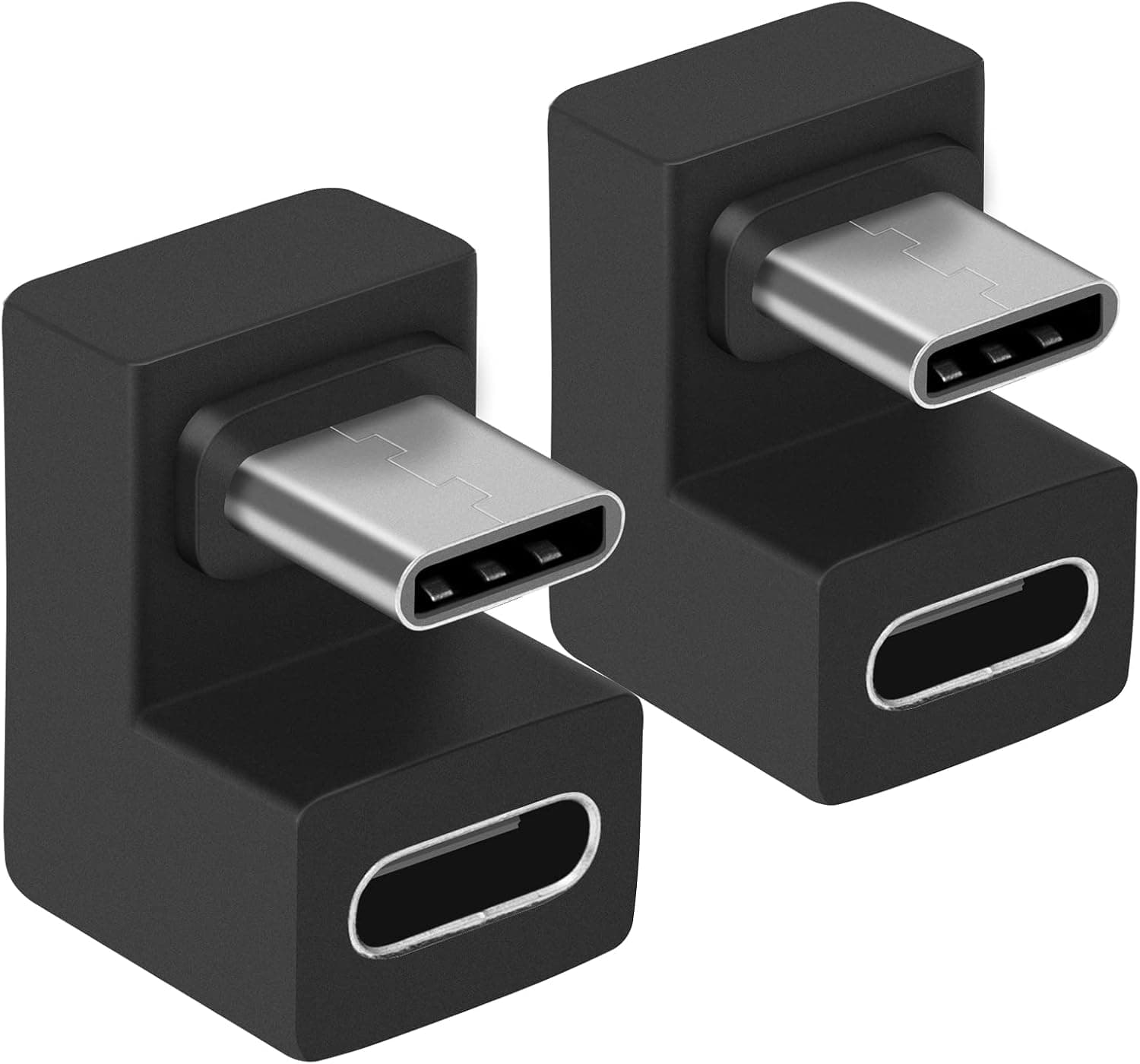 AIYEEN USB C 180度角度付きアダプター U字型 USB C 3.1 オス-メス Type-C 角度付き高速データ転送コネクター Samsung