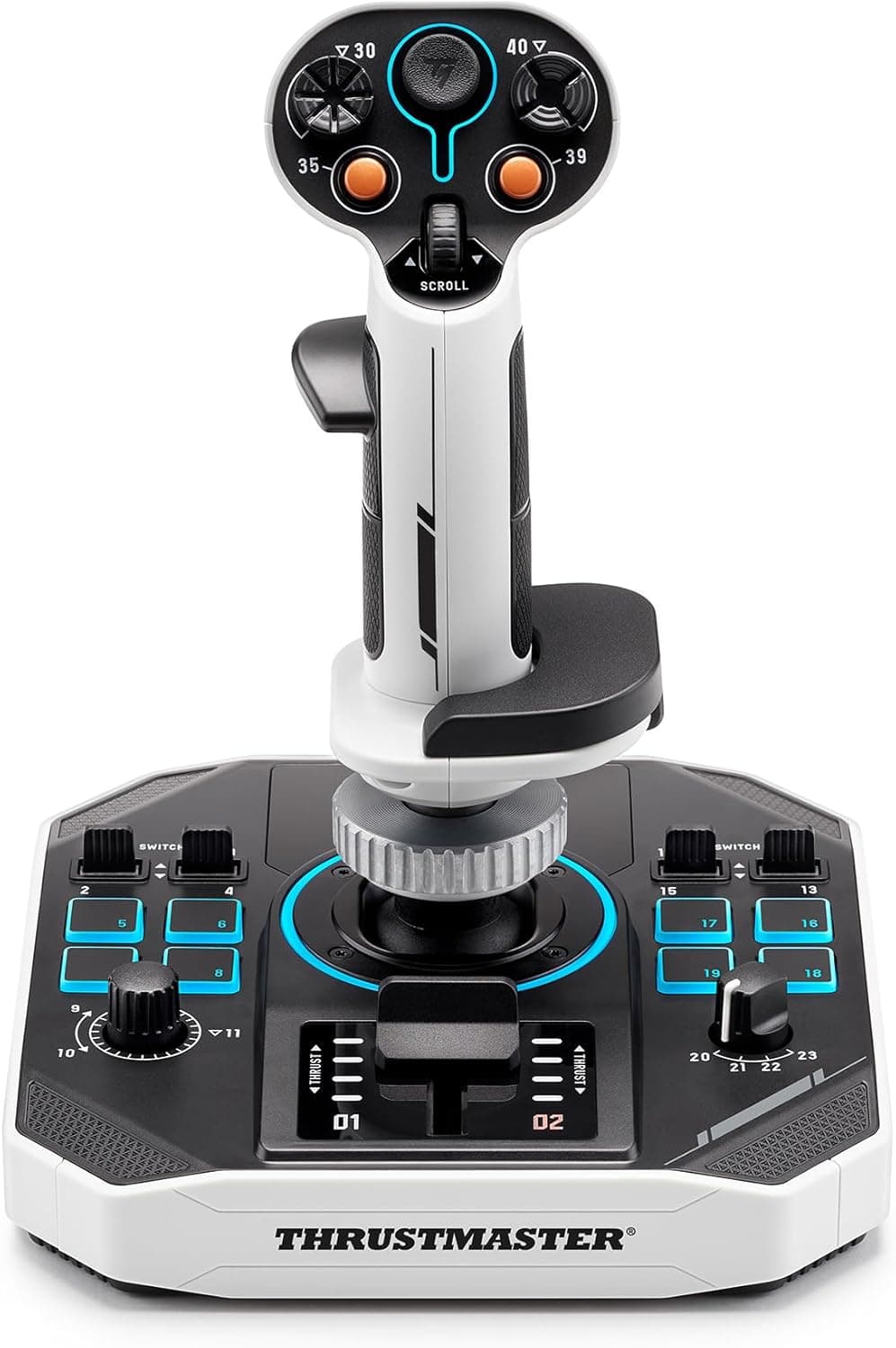 Thrustmaster Sol-R1 フライトスティックホール効果技術超精密ゲーム用宇宙飛行シミュレーションに最適な44ボタン (PC対応)