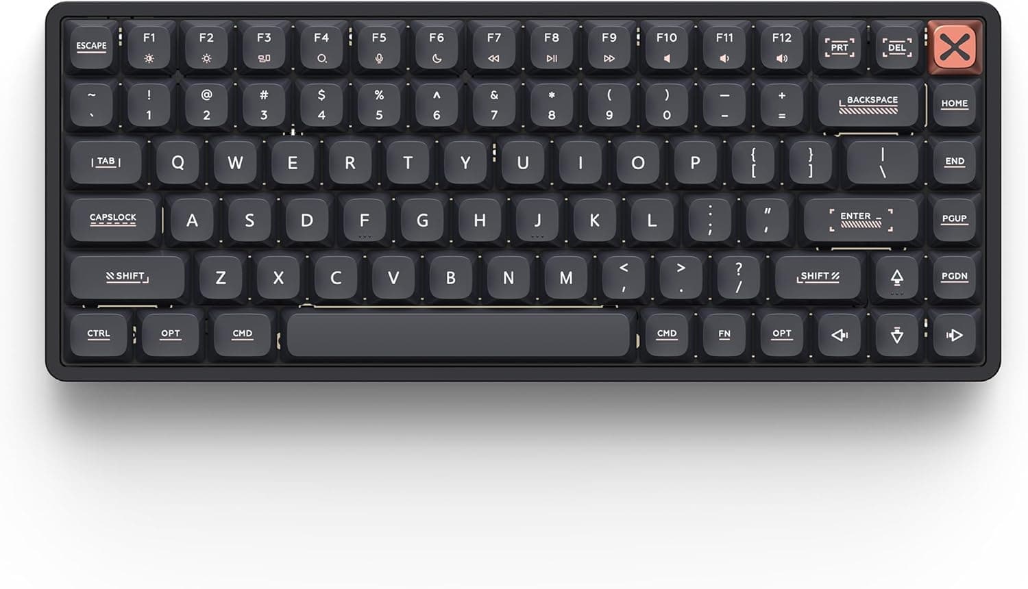 IQUNIX Magi75 ロープロファイルワイヤレスメカニカルキーボード 75%レイアウトホットスワップ対応 RGBバックライトフルアルミ VIA カスタマイズ Mac