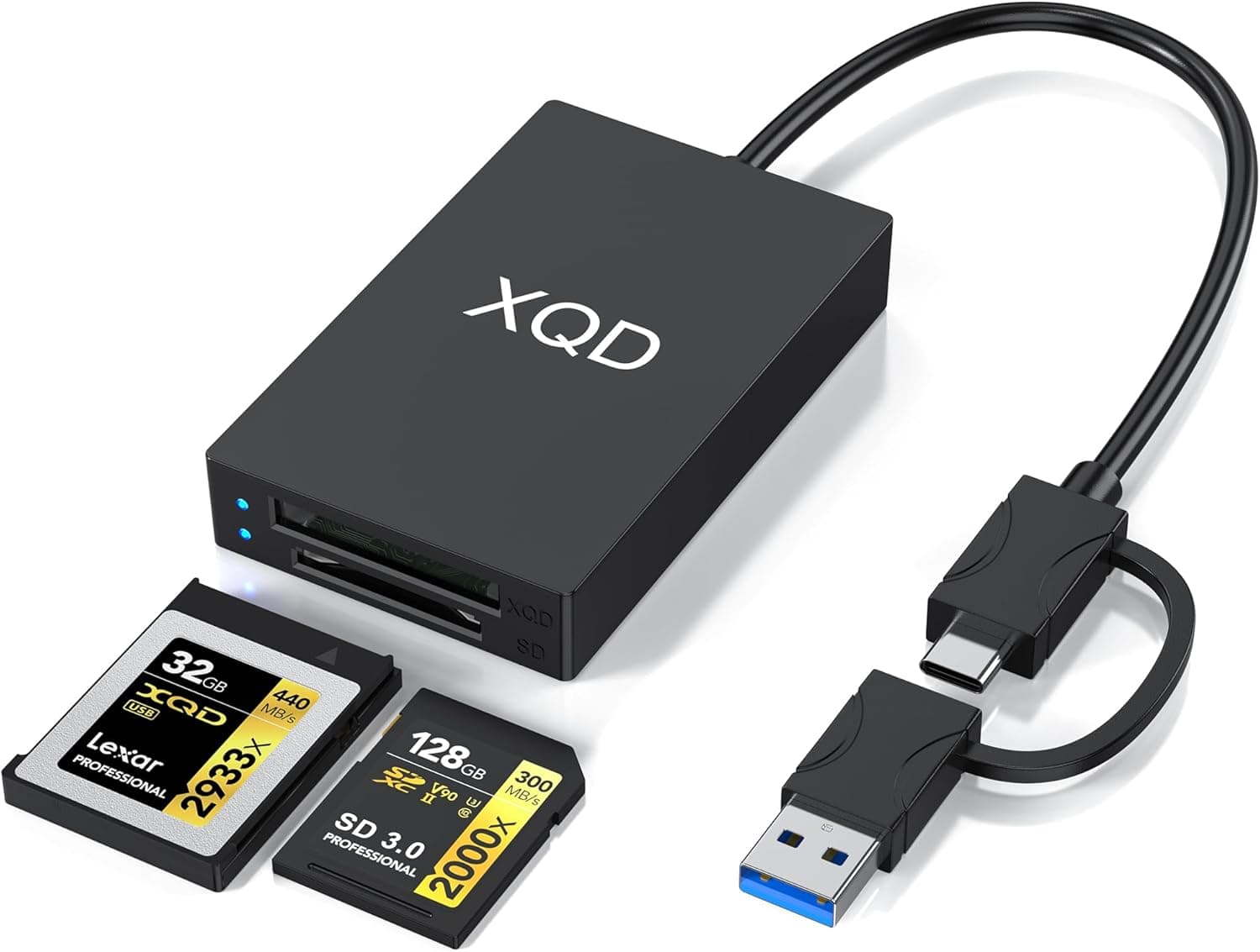 XQDカードリーダー 5Gbps USB C