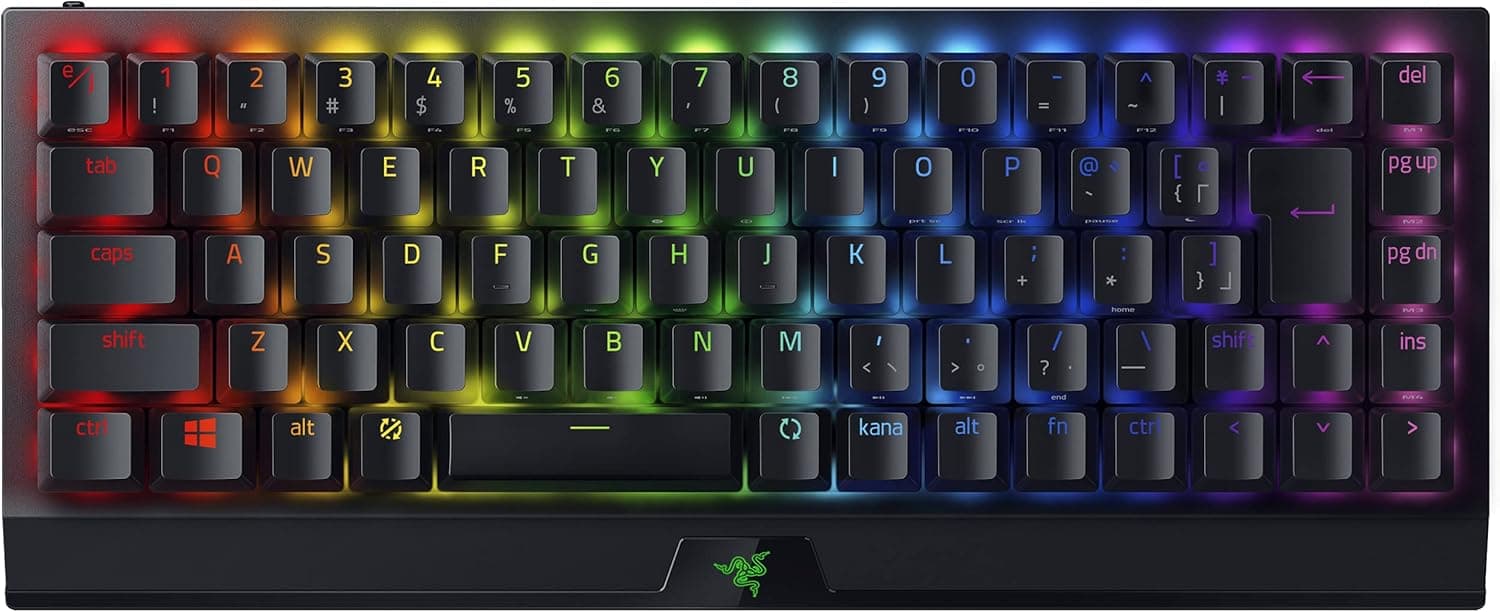 Razer BlackWidow V3 Mini HyperSpeed — Wireless mechanical gaming keyboard with 65% layout