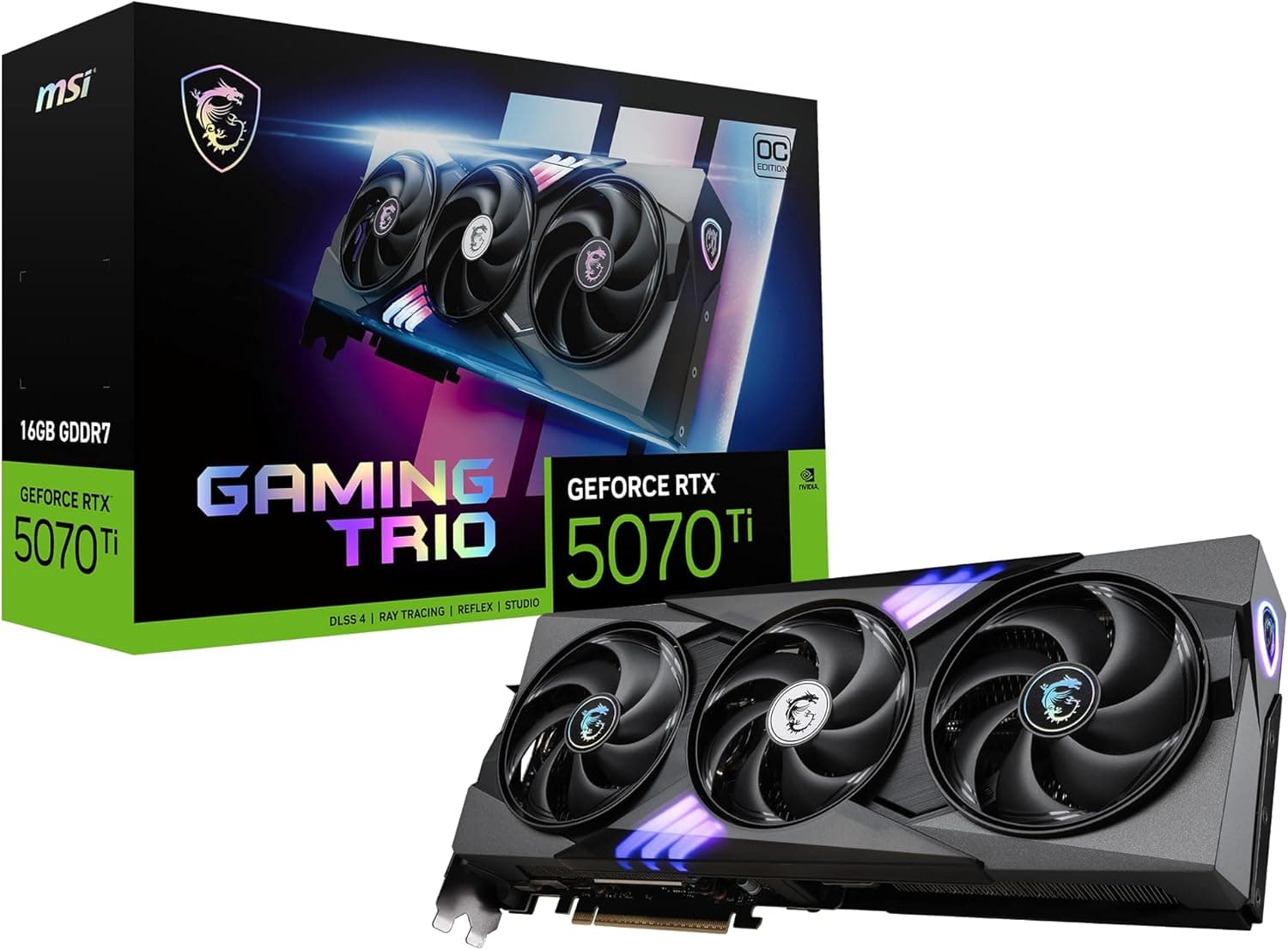 msi Gaming RTX 5070 Ti 16G Gaming Trio OC グラフィックスカード (16GB GDDR7