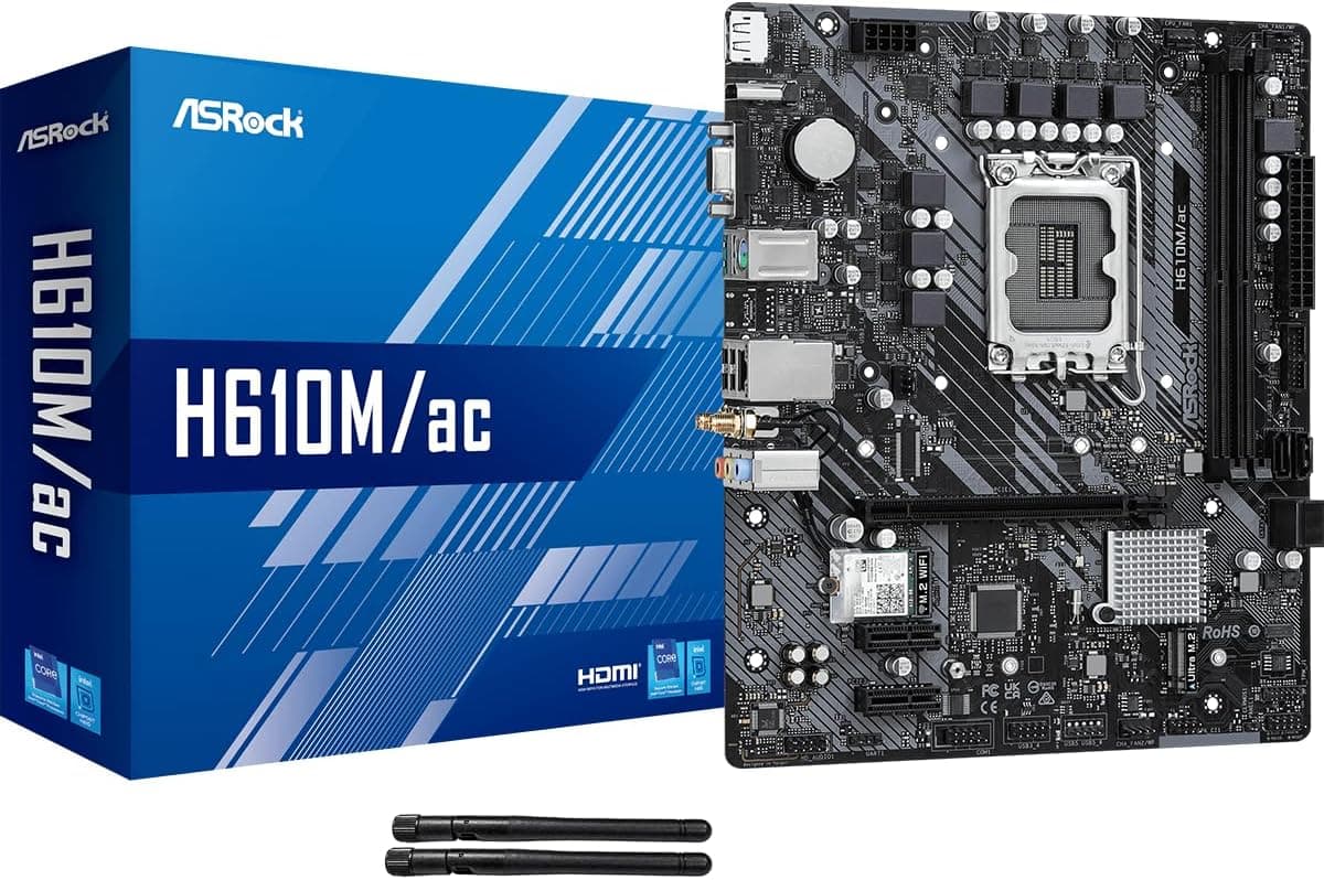 ASRock H610M/AC Wi-Fi 5搭載Micro-ATXマザーボード