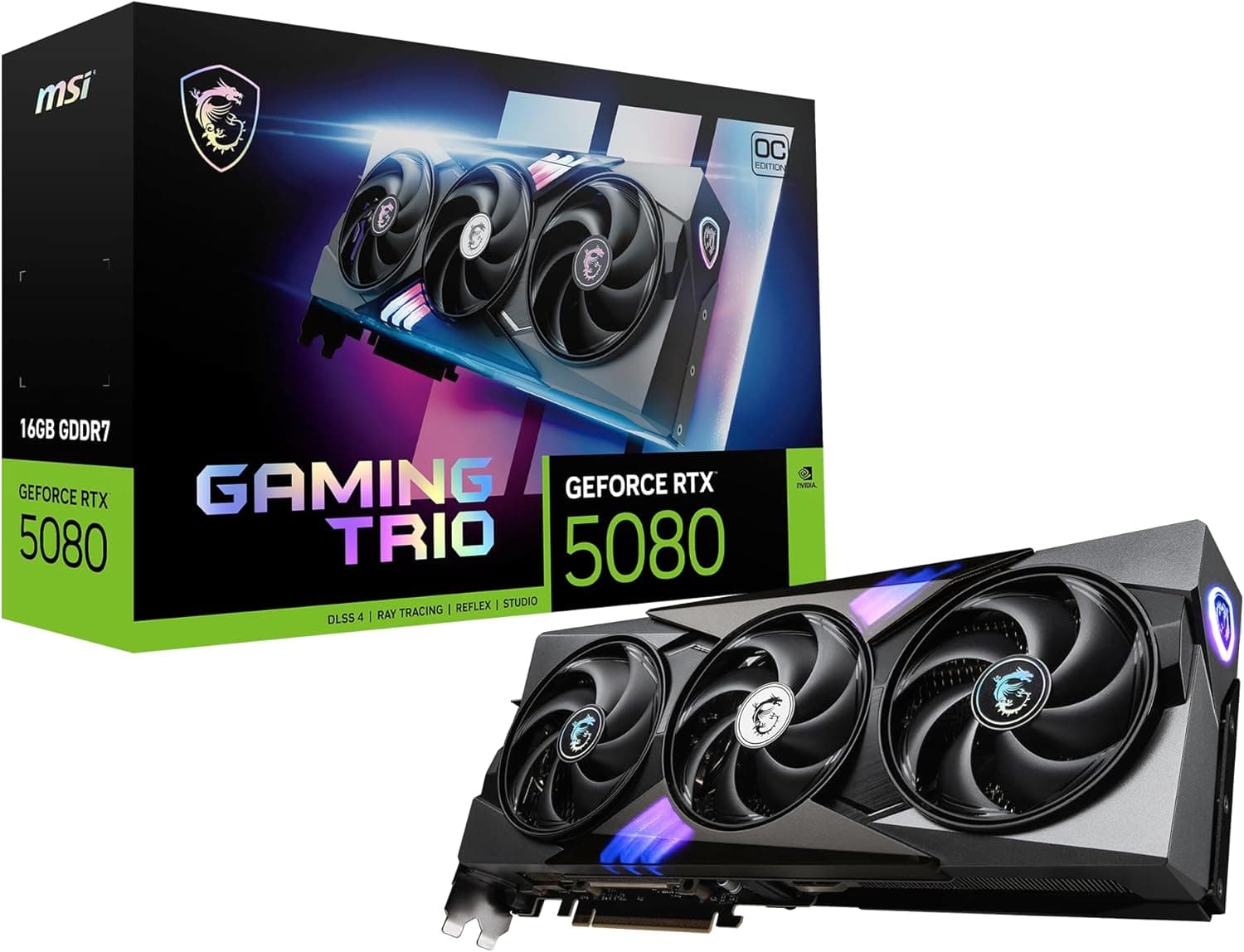 msi Gaming RTX 5080 16G Gaming Trio OC グラフィックスカード (16GB GDDR7