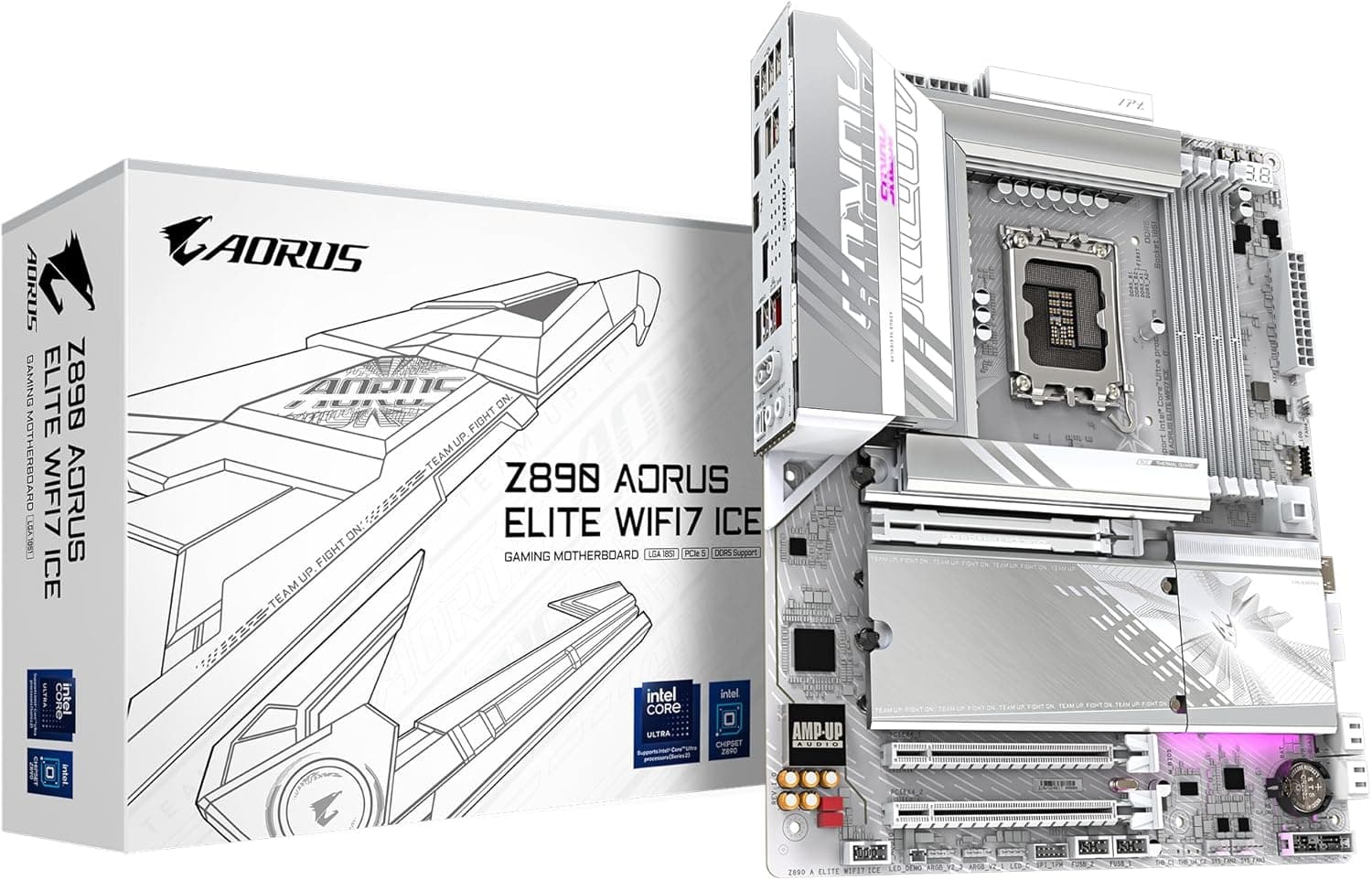 GIGABYTE Z890 AORUS ELITE WIFI7 ICEマザーボード - Intel Core Ultra (Series 2) CPU