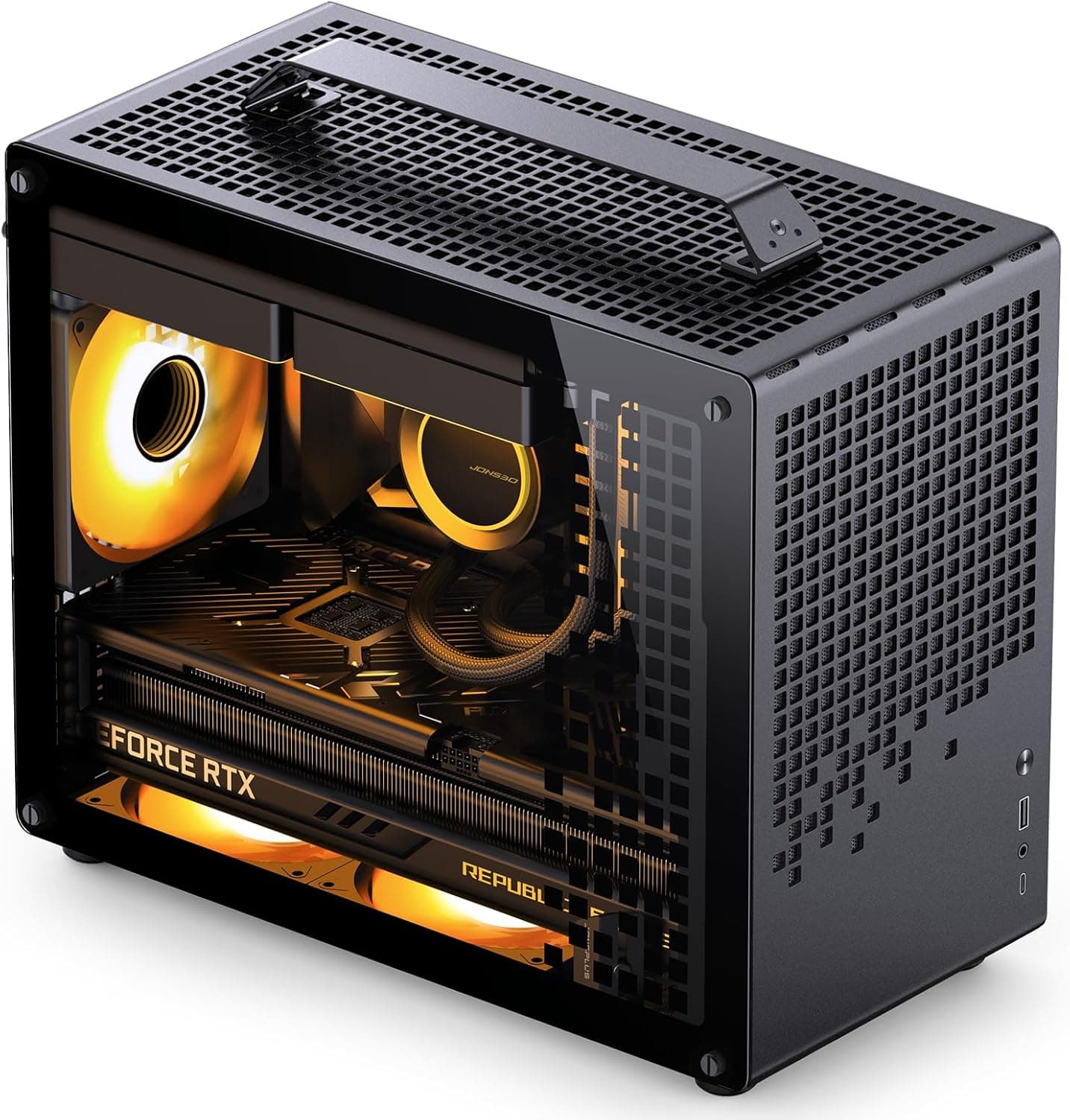 JONSBO Z20 ブラック Micro-ATX ミニタワー PCケース