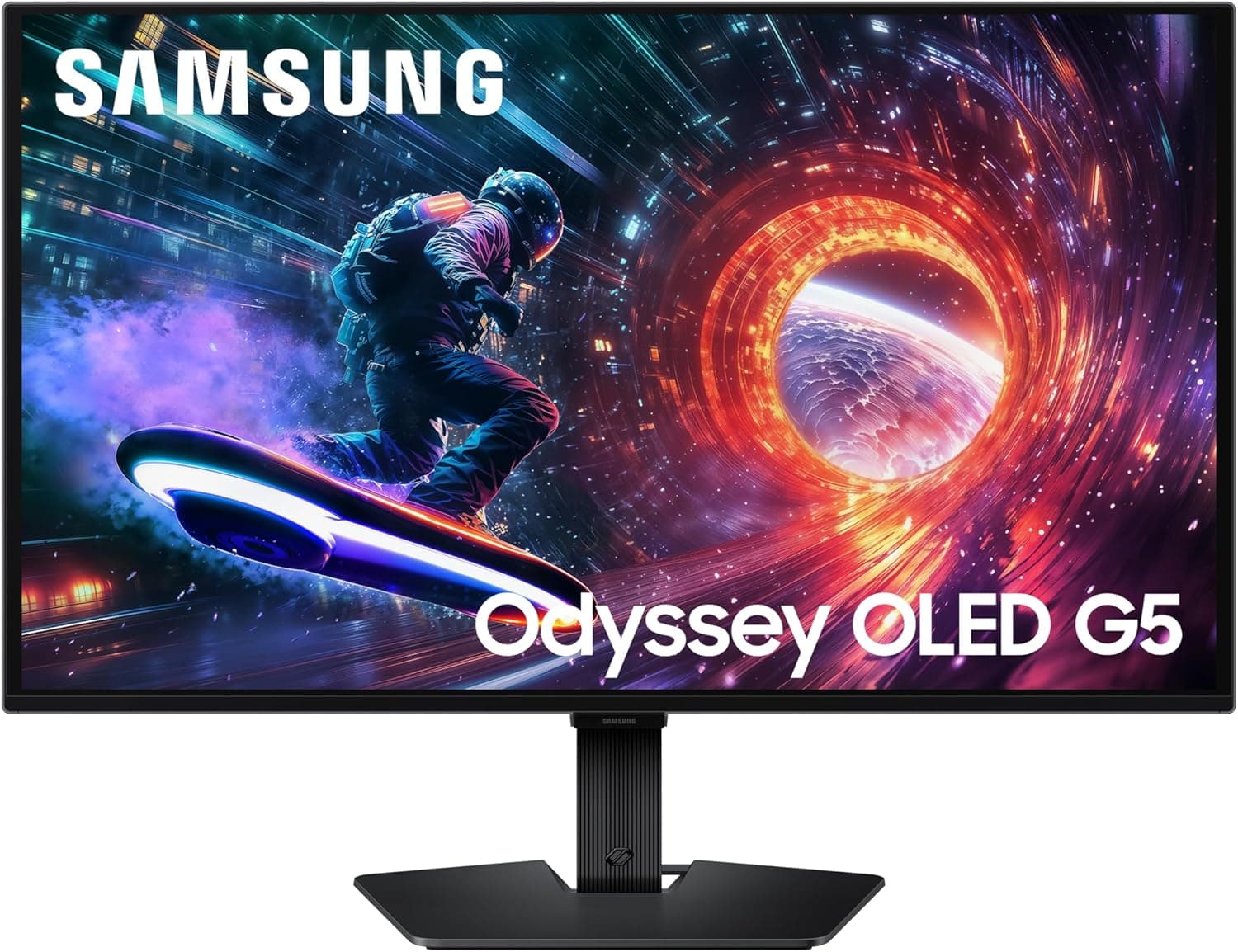 SAMSUNG 27インチオデッセイ G5 G50SF QHD解像度 QD-OLED ゲーミングモニター 180Hz リフレッシュレート OLEDセーフガード 0.03ms(GtG) 応答時間 NVIDIA G-Sync対応 AMD FreeSync LS27FG500SNXZA