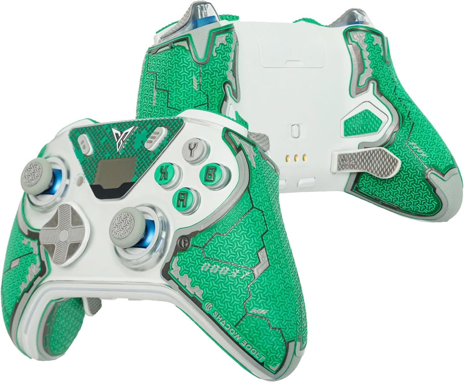 FLYDIGI Apex 5用コントローラーグリップ SHADOW BOOLT製 防滑・多層テクスチャー・吸汗加工 カット済みグリップテープ(グリーン